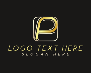 Business Marketing Letter P logo