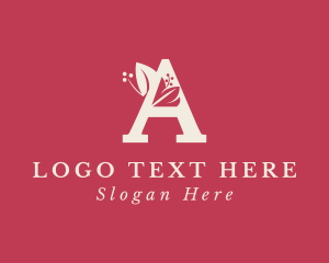 Flower Fragrance Letter A logo