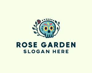 Festive Skull Rose logo