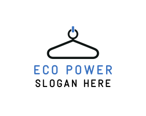 Power Button Hanger logo design