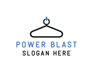 Power Button Hanger logo design