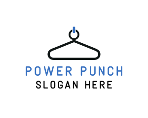 Power Button Hanger logo design