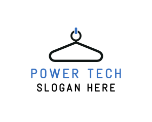 Power Button Hanger logo design