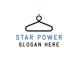 Power Button Hanger logo design