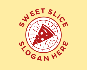 Pizza Slice Circle logo design