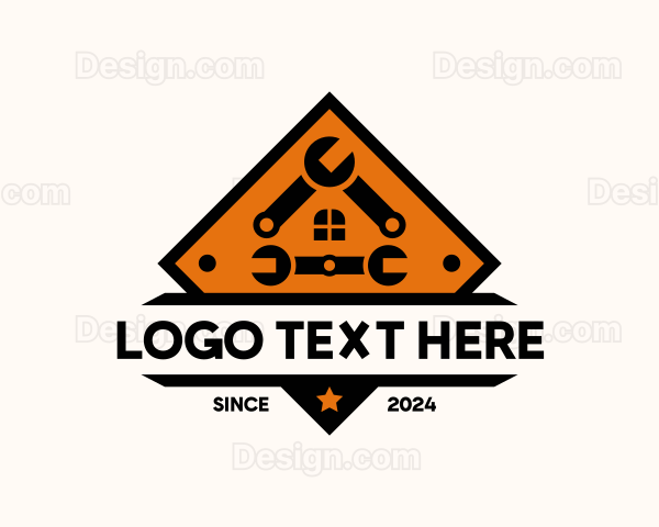 Construction Tool Wrench Logo