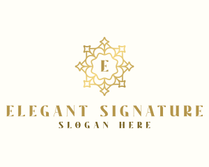 Elegant Mandala Home Decor logo design