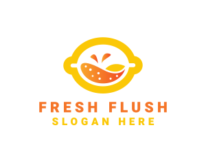 Lemon Cooler Drink  logo design