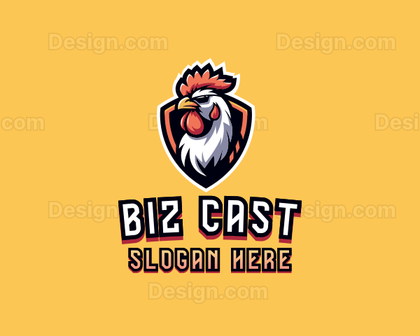 Gaming Rooster Shield Logo