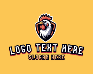 Gaming - Gaming Rooster Shield logo design