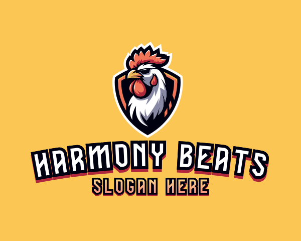 Rooster logo example 1