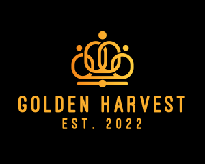 Luxury Golden Crown logo design