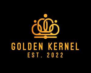 Luxury Golden Crown logo design