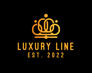 Luxury Golden Crown logo design