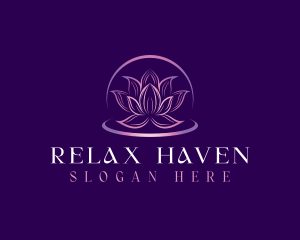 Lotus Massage Spa logo design