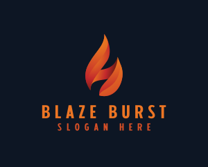 Petrol Flame Fire logo design