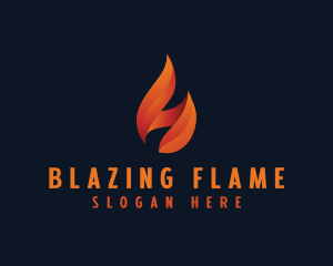 Petrol Flame Fire logo design