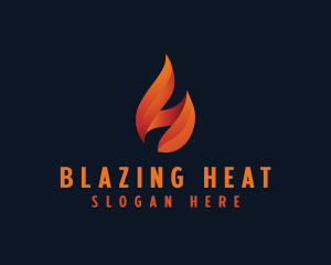 Petrol Flame Fire logo design