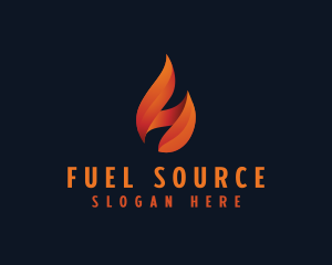 Petrol Flame Fire logo design