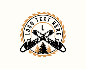 Industrial Chainsaw Logging logo