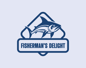 Fishery Tuna Fishing logo design