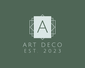 Square Interior Design Art Deco  logo design