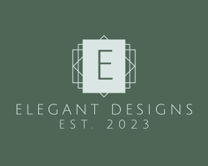 Square Interior Design Art Deco  logo design