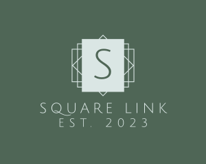 Square Interior Design Art Deco  logo design