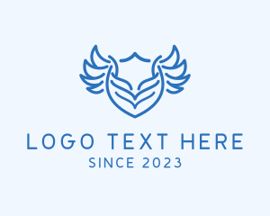 Shield Wings Badge logo design