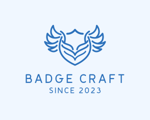 Shield Wings Badge logo