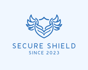 Shield Wings Badge logo