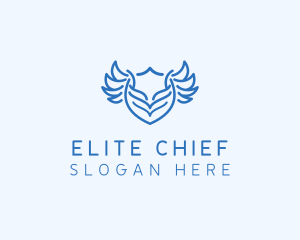 Shield Wings Badge logo design