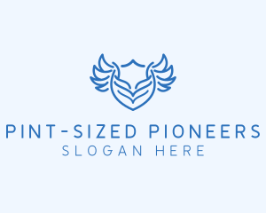 Shield Wings Badge logo design