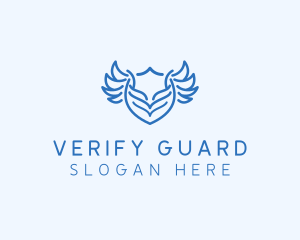 Shield Wings Badge logo design