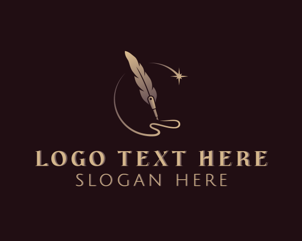 Writing logo example 1