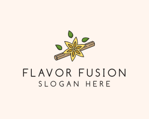 Leaf Cinnamon Roll logo design