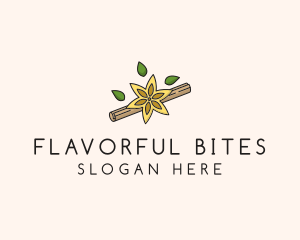 Leaf Cinnamon Roll logo design