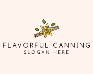 Leaf Cinnamon Roll logo design