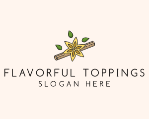 Leaf Cinnamon Roll logo design