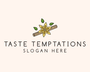 Leaf Cinnamon Roll logo design