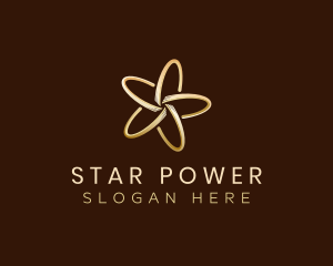 Ring Star Flower Jewelry logo design