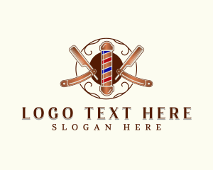 Barber Razor Blade logo