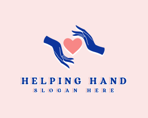 Heart Foundation Hand logo design