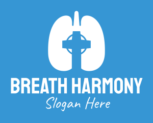 Respiratory Lung Crucifix logo