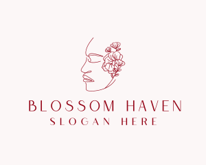 Feminine Botanical Beauty logo design