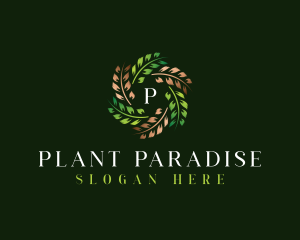 Organic Leaf Plant logo design