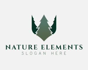 Nature Forest Tree  logo design