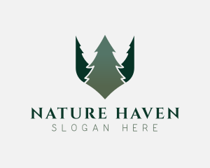 Nature Forest Tree  logo design