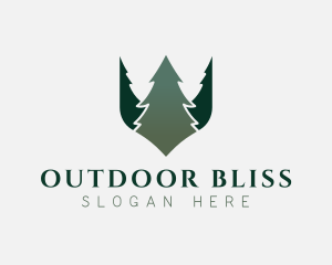 Nature Forest Tree  logo design