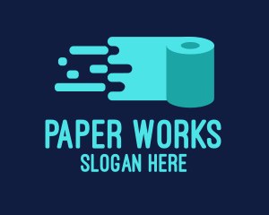 Toilet Paper Delivery logo design